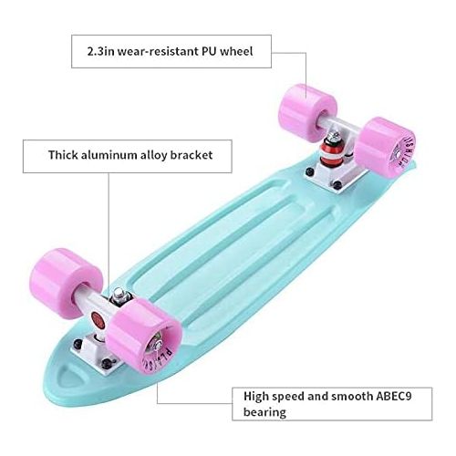  N\C The Skateboard has Good Abrasion Resistance and Excellent Grip. Children/Teenagers/Teenagers/Beginners Skateboard Pink