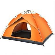 N\C Automatic Tent Outdoor 3-4 People Thick Rainproof Double 2 Single Camping Outdoor Camping 17213-4人橙色