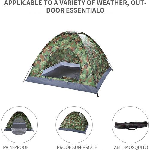  N\C Camping Tent 3-4 People Children Adult Tent Backyard Party Tent, Waterproof and Shade Easy to Set up, Camouflage