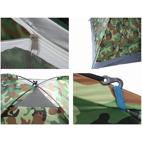  N\C Camping Tent 3-4 People Children Adult Tent Backyard Party Tent, Waterproof and Shade Easy to Set up, Camouflage