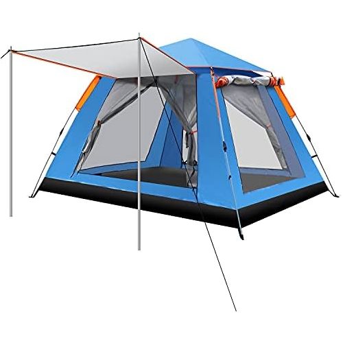  N\C Wingedsteed 2-3 Persons Instant Family Camping Tent with 2 mesh Windows,2 Doors,Double Layer,Portable Carry Bag for Family,Outdoor,Hiking