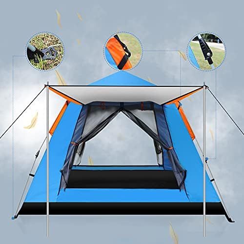  N\C Wingedsteed 2-3 Persons Instant Family Camping Tent with 2 mesh Windows,2 Doors,Double Layer,Portable Carry Bag for Family,Outdoor,Hiking