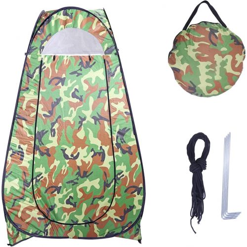  N\C NC Pop Up Privacy Tent Instant Portable Outdoor Shower Tent, Camp Toilet, Changing Room, Rain Shelter with Window ? for Camping and Beach Easy Set Up, Foldable with Carry Bag Light