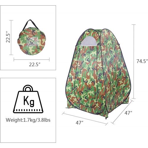  N\C NC Pop Up Privacy Tent Instant Portable Outdoor Shower Tent, Camp Toilet, Changing Room, Rain Shelter with Window ? for Camping and Beach Easy Set Up, Foldable with Carry Bag Light