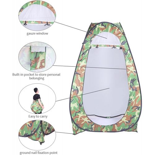  N\C NC Pop Up Privacy Tent Instant Portable Outdoor Shower Tent, Camp Toilet, Changing Room, Rain Shelter with Window ? for Camping and Beach Easy Set Up, Foldable with Carry Bag Light