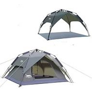 N\C NC Outdoor Tent Automatic Tent Double Multi-Person Travel Camping Camping Tent Beach Quick Open Tent (3-4 People)