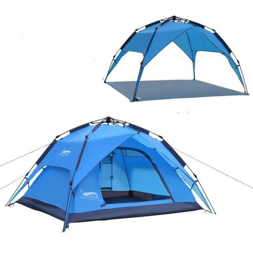  N\C NC Outdoor Tent Automatic Tent Double Multi-Person Travel Camping Camping Tent Beach Quick Open Tent (3-4 People)