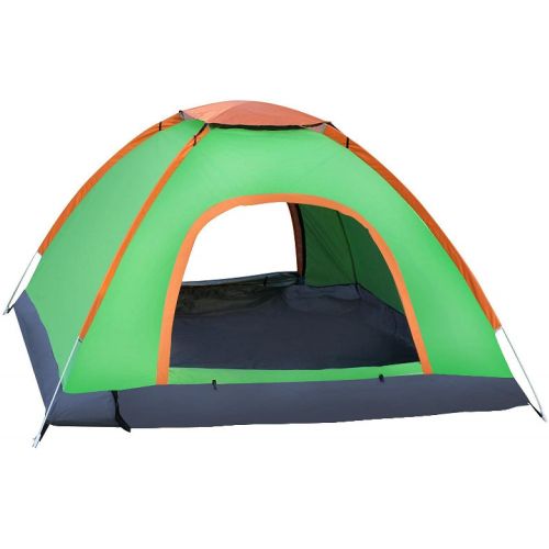  N\C NC Tent Outdoor 3-4 Full Automatic Easy to Set up Small Light Tent Camping Field Tent Thickening rain Proof Quick Open Tent Bluewithyellowedge