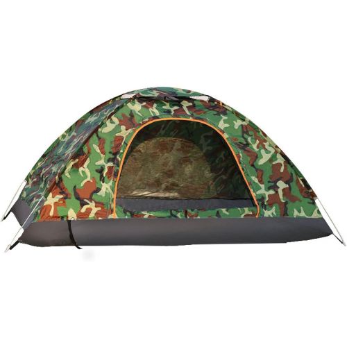  N\C NC Tent Outdoor 3-4 Full Automatic Easy to Set up Small Light Tent Camping Field Tent Thickening rain Proof Quick Open Tent Bluewithyellowedge