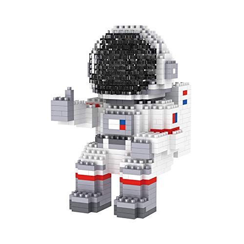  N\C NC 2021 New Astronaut Micro Block Model Set Gift for Kids or Adult ,Mini Block Model Toy (with Light)