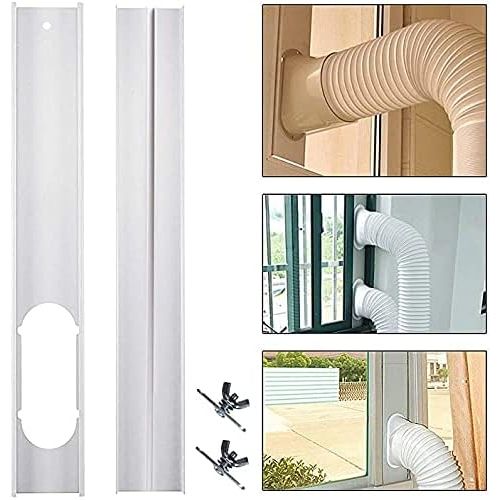  N\C NC Portable Ac Window Vent Kit, Air Conditioner Window Seal, Universal Ac Vent for Sliding Windows and Hung Windows