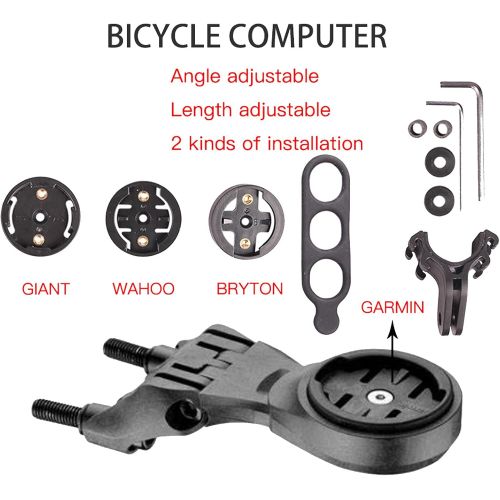  N\C Bike Handlebar stem Computer Mount Support for Garmin Bryton Wahoo Giant GoPro Light Camera Bicycle Mounts Holder