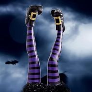 N\C Wicked Witch Legs,Decoration Halloween Decorations Halloween Inflatables Outdoor Decorations Halloween Party Decorations Halloween Witch Legs (Purple)