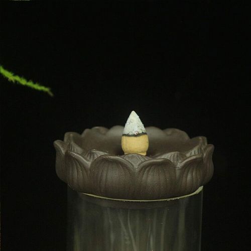  인센스스틱 N\C N/C Ceramic Backflow Incense Holder w/Acrylic Hood, Monkey King Creative Home Ornamental Sandalwood Waterfall Incense Burner Cone Censer Exquisite Figurine Aromatherapy with 20 Inc