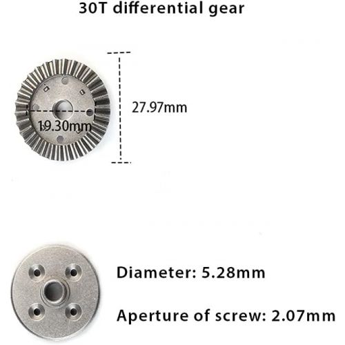  N\C NC 16PCS Lightweight Silver Gear Kit for WLtoys 12428 / 12428 -A/12428 - B/12428 - C/12423 RC Car