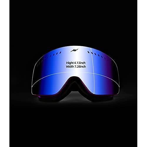  N\C Ski Goggles for Men Women,Cylinder Wide View Anti-Fog Cylindrical Interchangeable Lens - Premium Snow Goggles