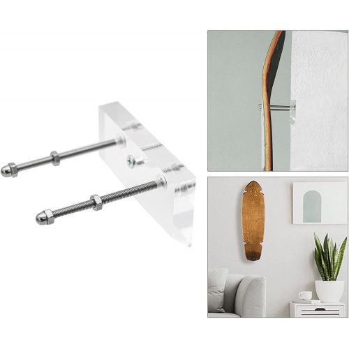  N\C NC NC Skateboard Wall Mount Vertical Hook Longboard Skis Surf Board Decks Display Living Room Home Wall Rack Holder Bracket for Ski Lovers