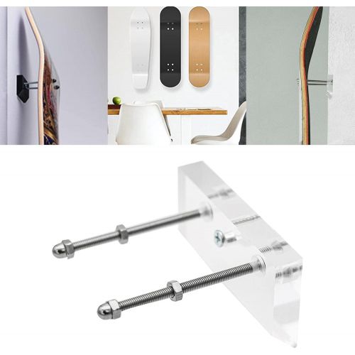  N\C NC NC Skateboard Wall Mount Vertical Hook Longboard Skis Surf Board Decks Display Living Room Home Wall Rack Holder Bracket for Ski Lovers