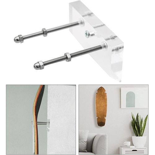  N\C NC NC Skateboard Wall Mount Vertical Hook Longboard Skis Surf Board Decks Display Living Room Home Wall Rack Holder Bracket for Ski Lovers