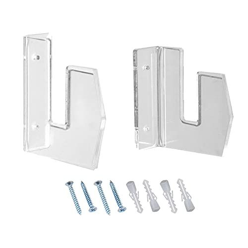  N\C NC NC Skateboard Wall Mount Display Rack 1 Pair Transparent for Snowboards Skis