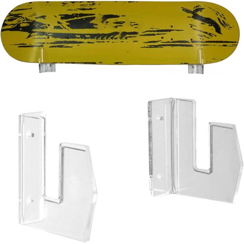  N\C NC NC Skateboard Wall Mount Display Rack 1 Pair Transparent for Snowboards Skis