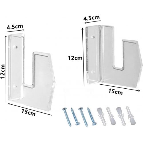  N\C NC NC Skateboard Wall Mount Display Rack 1 Pair Transparent for Snowboards Skis