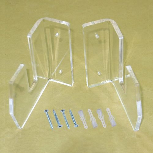  N\C NC NC Skateboard Wall Mount Display Rack 1 Pair Transparent for Snowboards Skis