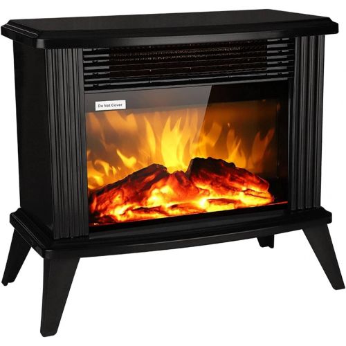  N\C NC Vertical Fireplace Mechanical Second Gear FEJ-16C 1500w/Fake Wood/Monochrome/Hot Wire Black