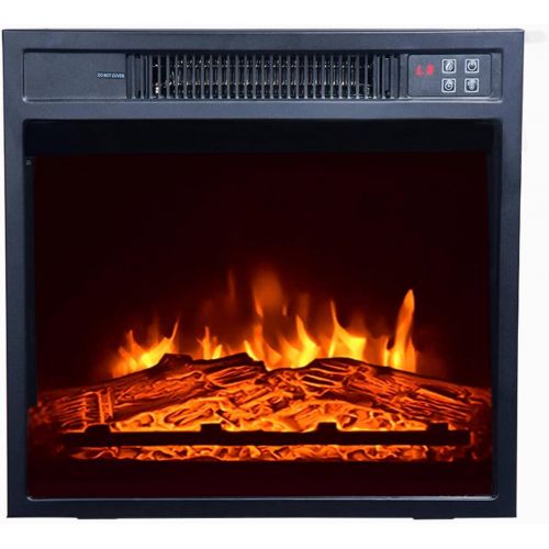  N\C NC ZOKOP SF03-18G HA114-51 51-Inch Log Cyan Fireplace TV Cabinet 1400W Single Color/Fake Wood/Heating Wire/with Small Remote Control Movement Black