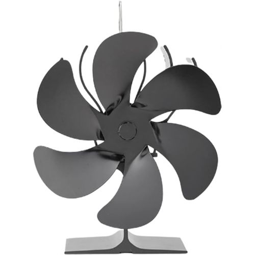  N\C NC 5/6/7 Blade Heat Powered Stove Fan for Wood/Log Burner/Fireplace Fuel Consumption as Low as 17 Percent Fuel Savings 165x188mm 6 Blade