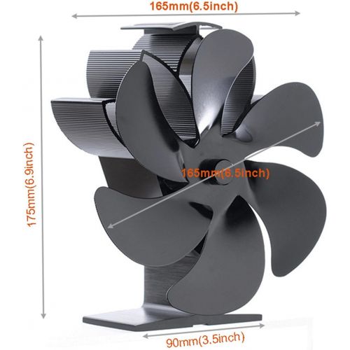  N\C NC NC Powered Stove Fan Wood Burning Fireplace Warm Fan for Log Accessories