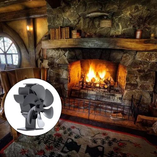  N\C NC NC Powered Stove Fan Wood Burning Fireplace Warm Fan for Log Accessories