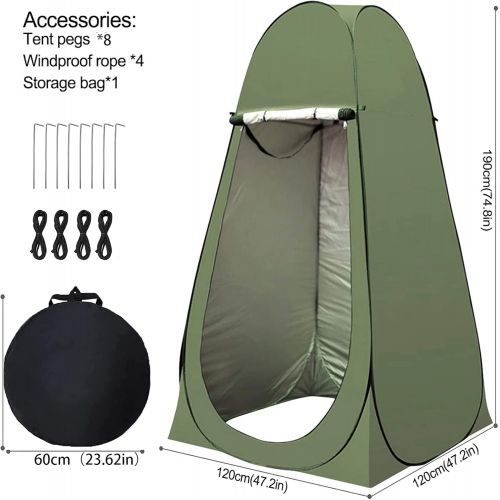  N\C CHOKCOLIU Camping Shower Tent Privacy Tent - Pop Up Changing Toilet Portable Sun Shelters Dressing Room Instant Outdoor for Camping Hiking Beach Picnic Fishing with Carrying Bag Privacy Tent