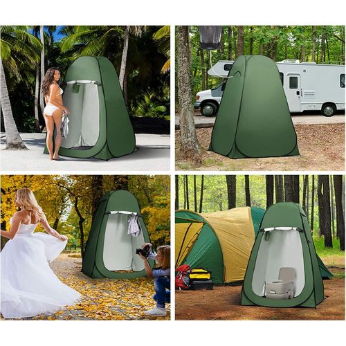  N\C CHOKCOLIU Camping Shower Tent Privacy Tent - Pop Up Changing Toilet Portable Sun Shelters Dressing Room Instant Outdoor for Camping Hiking Beach Picnic Fishing with Carrying Bag Privacy Tent