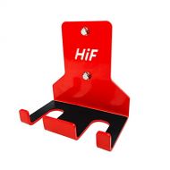 N\c HIFLAME Double Barbell Storage Wall Mounted Storage Rack, Wall Barbell Rack, Olympic Wall Mount Barbell Holder,Vertical Hanging Barbell Rack.Suitable for Gym.Home Fitness. (Red)