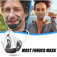 [아마존베스트]N / A Adult Face Visor Plastic Protective Visor Safety Face Shield Visor Face Protection Plexiglass Transparent Protective Visor Mouth Guard Plastic Face Shield