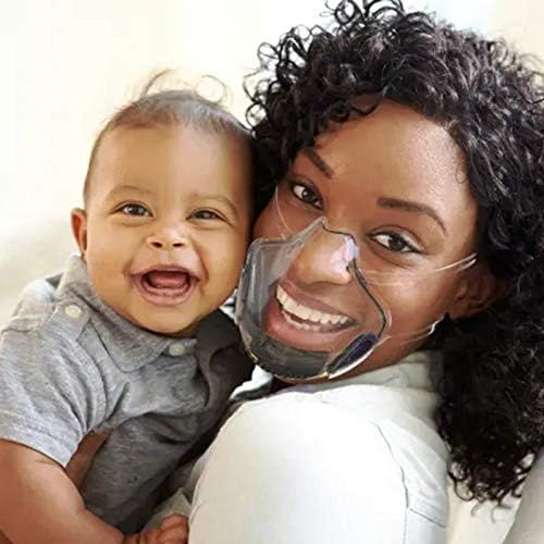  [아마존베스트]N / A Adult Face Visor Plastic Protective Visor Safety Face Shield Visor Face Protection Plexiglass Transparent Protective Visor Mouth Guard Plastic Face Shield