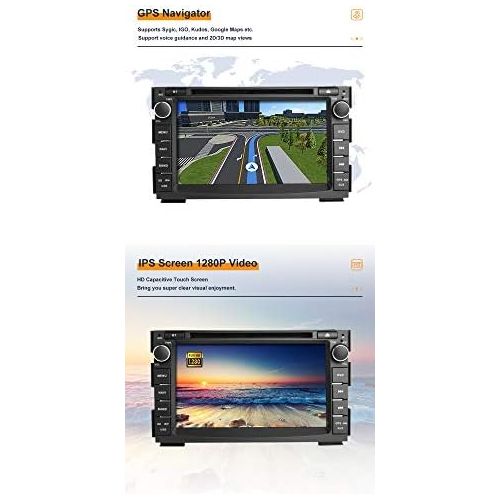  N A Booyes for Kia Ceed 2010 2012 Venga 2010 2016 Android 10.0 Double Din 7 Inch Car DVD Player Multimedia GPS Navigation Car Radio Stereo Car Play/TPMS/OBD / 4G WiFi/DAB/SWC