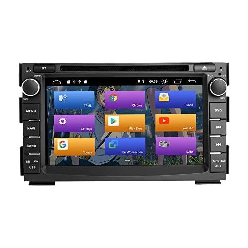  N A Booyes for Kia Ceed 2010 2012 Venga 2010 2016 Android 10.0 Double Din 7 Inch Car DVD Player Multimedia GPS Navigation Car Radio Stereo Car Play/TPMS/OBD / 4G WiFi/DAB/SWC
