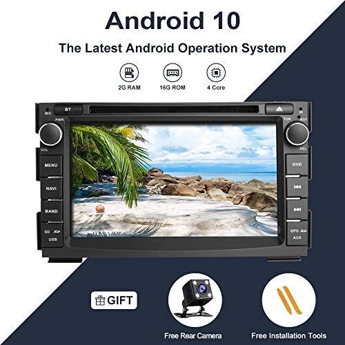  N A Booyes for Kia Ceed 2010 2012 Venga 2010 2016 Android 10.0 Double Din 7 Inch Car DVD Player Multimedia GPS Navigation Car Radio Stereo Car Play/TPMS/OBD / 4G WiFi/DAB/SWC