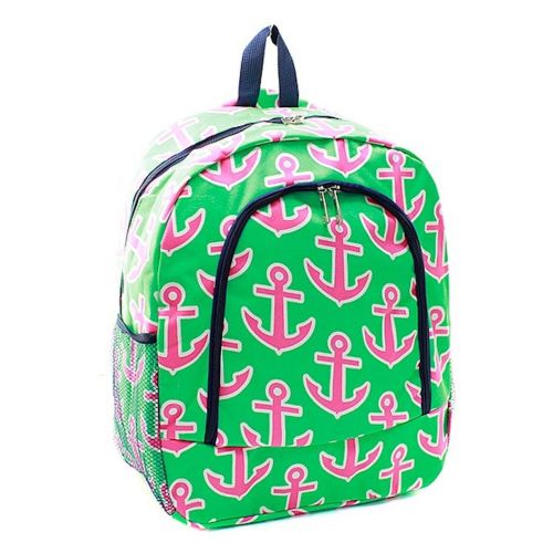  N.Gil Childrens School Backpack (Anchor Lime Hot Pink)