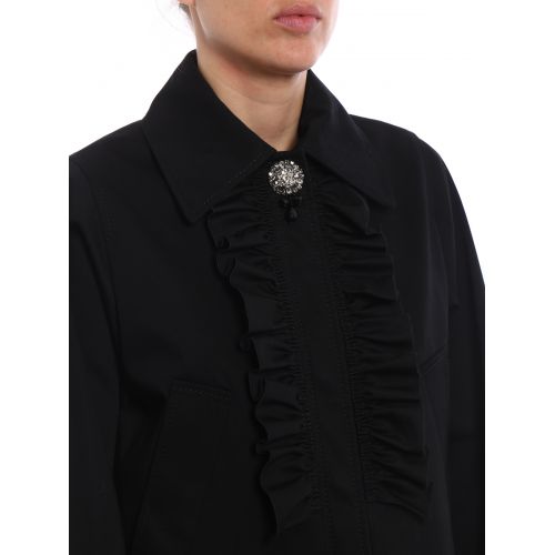  N°21 Jewel detailed ruched A-line jacket