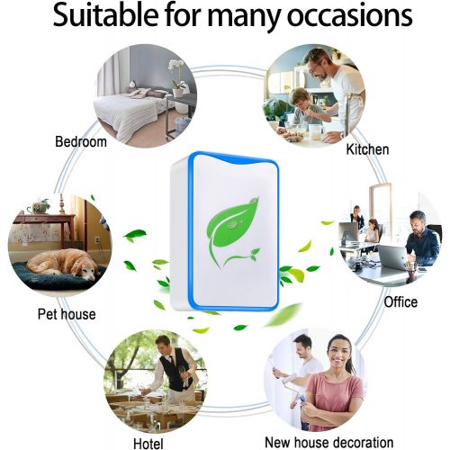  N+A AYESENCH Air Purifier for Home or Office Mini Portable Silent Travel-Size Air Cleaner for House Bedroom Bathroom Kitchen Remove Pet Smell Cigarette Smoke Odor 3Packs in1