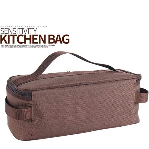  NA Cookware Travel Bag, Portable Cookware Storage Bag, Cosmetics Cosmetic Bag for Outdoor Camping Barbecue Travel Family Barbecue Party Camping Picnic