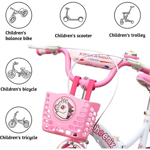  N/A 4pcs Girls Bike Decor Accessories, 2pcs Kids Bike Handle Bars Ribbons Tassels Streamers, 1pcs Child Bicycle Bell, 1pcs Cycling Scooter Windmill