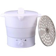 N/A Portable Foldable Electric Mini Hot Pot Cooker, 1.2 L Travel Boiler, Food Grade Silicone Steamer, 2 Heating Speeds Adjustable 220 V / 800 W Cooking in 6 ~ 9 Minutes, 650 g