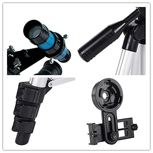  [아마존베스트]Telescope for Astronomy, Starter Scope with Tripod Star Observation for Children, Portable and High Definition 150X Magnification and 70 mm Calibre