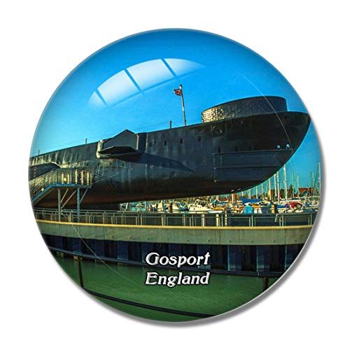  N/A Gosport Royal Navy Submarine Museum UK England 3D Fridge Refrigerator Magnet Whiteboard Magnet Souvenir Crystal Glass