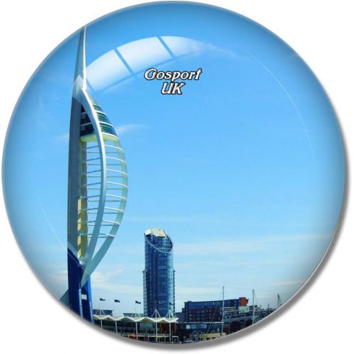  N/A UK England Gosport Spinnaker Tower 3D Fridge Refrigerator Magnet Whiteboard Magnet Souvenir Crystal Glass