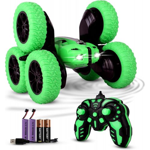  NA- SHERPALACE 6 Wheeler Remote Control Stunt Car- Kids,Adults,Boys and Girls- Holiday andxmas Gift Race Car Toy- Fast rc Drift car with Crawler Tires- 20 km/hr Speed- 2 Batteries- 55+